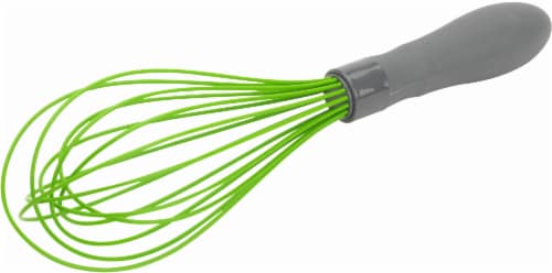GoodCook® Silicone Whisk - Gray/Green Perspective: right