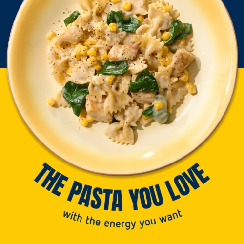 Barilla Protein+ Plus Farfalle Bow Tie Non-GMO & Plant-Based Pasta Perspective: right