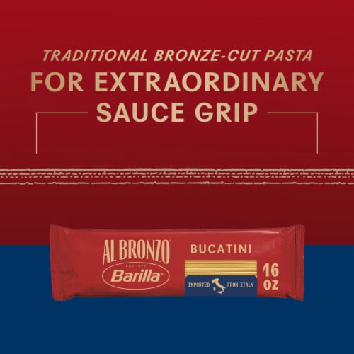 Barilla Al Bronzo Bucatini Pasta Perspective: right