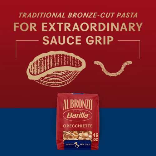 Barilla Al Bronzo Orecchiette Pasta Perspective: right