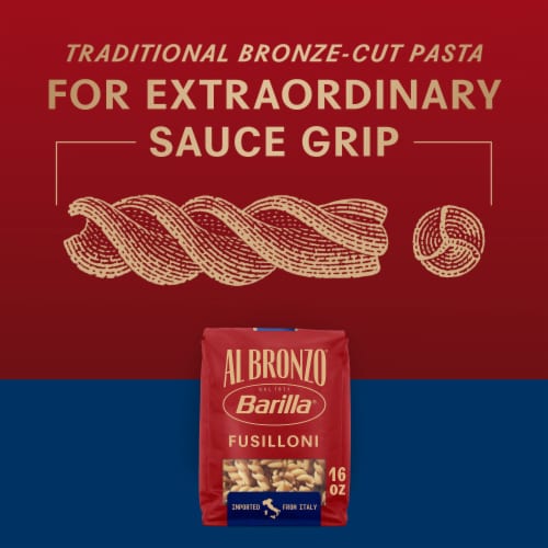 Barilla Al Bronzo Fusilloni Pasta Perspective: right