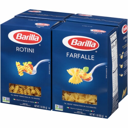 Barilla® Farfalle and Rotini Pasta Multipack Perspective: right