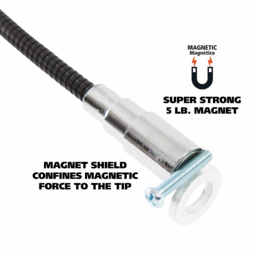Great Neck® Flexible Pickup Tool with Light Perspective: right