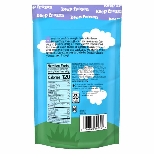 Ben & Jerry's Cookie Dough Chunks Chocolate Chip Perspective: right