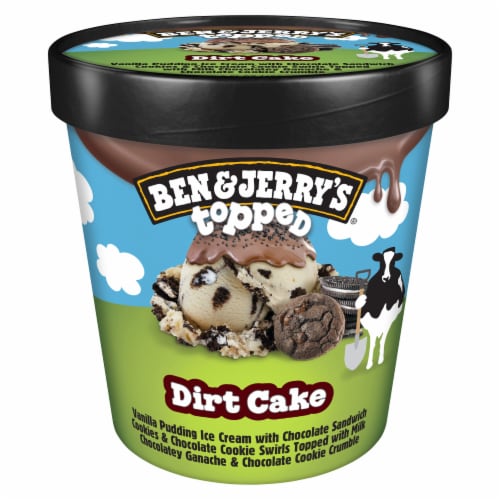 Ben & Jerry's Topped Dirt Cake Ice Cream Perspective: right