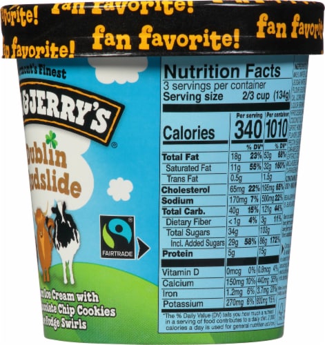 Ben & Jerry's® Dublin Mudslide Ice Cream Perspective: right