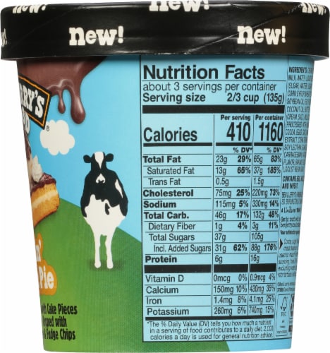 Ben & Jerry's® Topped Bossin' Cream Pie Ice Cream Perspective: right