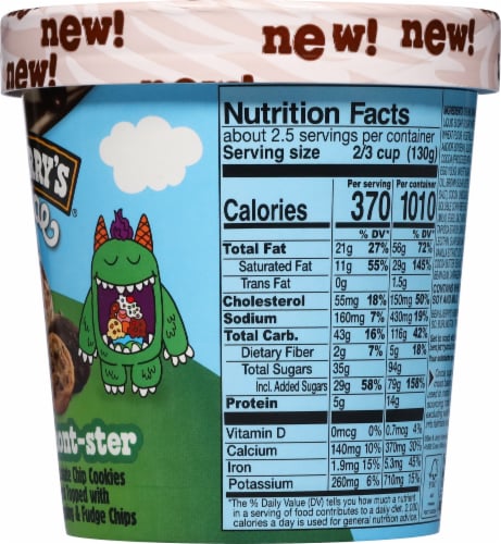 Ben & Jerry's® Cookie Vermont-ster Ice Cream Pint Perspective: right
