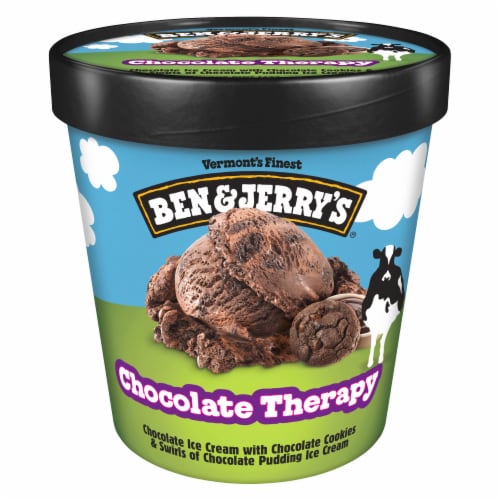 Ben & Jerry's Chocolate Ice Cream Pint Perspective: right