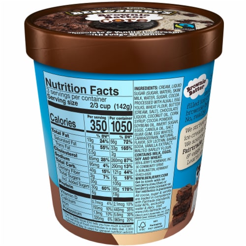 Ben & Jerry's Brownie Batter Core Ice Cream Perspective: right