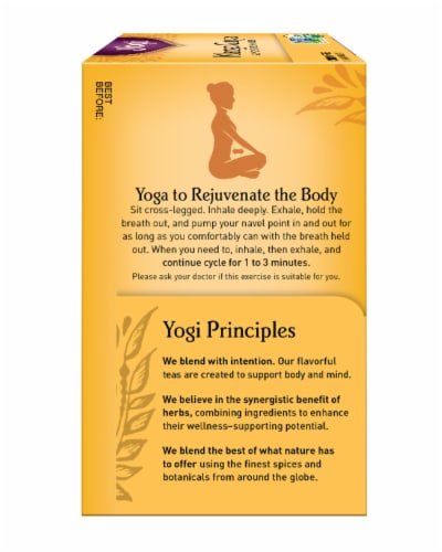 Yogi Mango Ginger Organic Herbal Tea Bags Perspective: right
