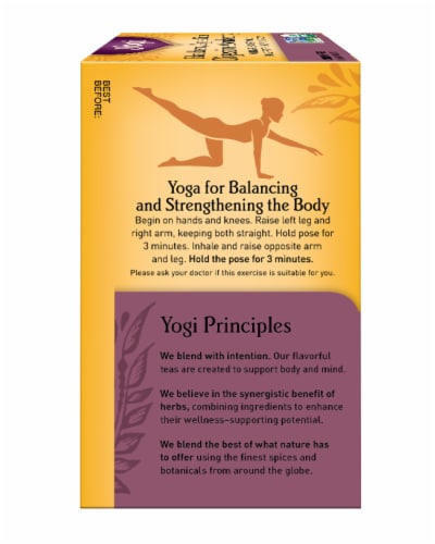 Yogi Blackberry Apple Cider Digestive Awakening Tea Bags Perspective: right