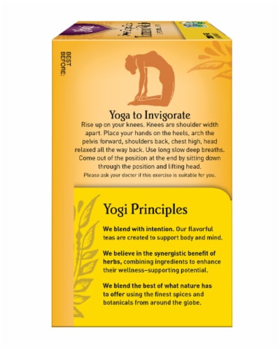 Yogi® Sweet Ginger Citrus Turmeric Vitality Tea Perspective: right