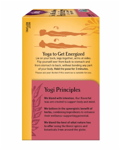 Yogi® Organic Spicy Hibiscus Blossom Positive Energy Herbal Tea Bags Perspective: right
