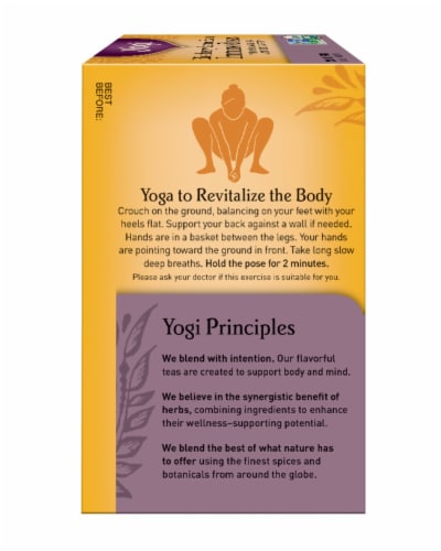 Yogi Elderberry Lemon Balm Immune + Stress Herbal Organic Tea Bags Perspective: right