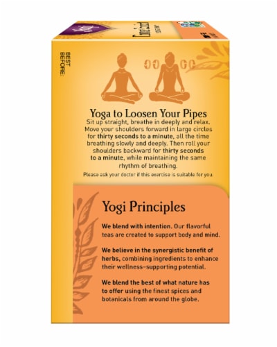Yogi Throat Comfort Tea Bags Perspective: right