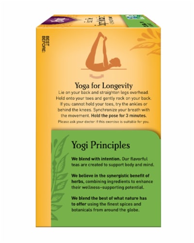 Yogi Green Tea Super Antioxidant Organic Green Tea Bags Perspective: right