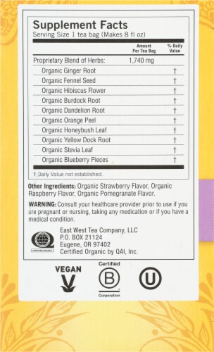 Yogi® Berry DeTox Caffeine Free Tea Bags Perspective: right