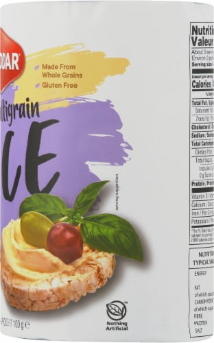 Haddar® Multigrain Unsalted Rice Cakes Perspective: right