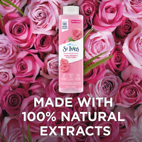 St. Ives® Rose Water & Aloe Vera Refreshing Body Wash Perspective: right