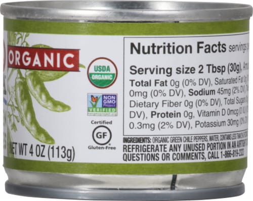 Rio Luna™ Organic Diced Green Chiles Perspective: right