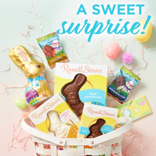 RUSSELL STOVER Easter Marshmallow Dark Chocolate Candy Easter Egg Perspective: right