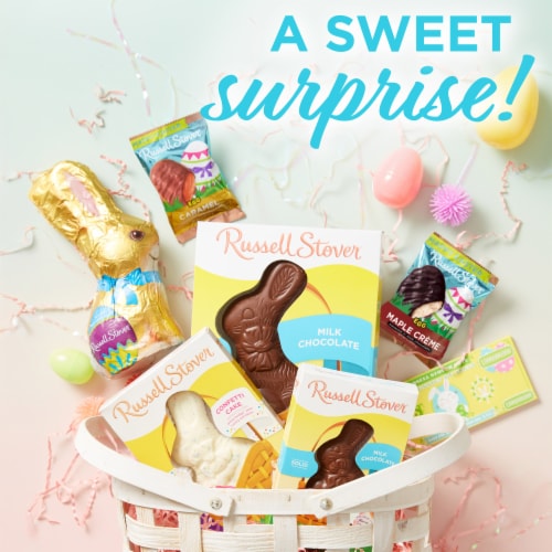 RUSSELL STOVER Easter Maple Crème Dark Chocolate Candy Easter Egg Perspective: right