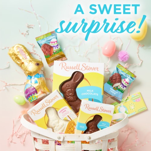 RUSSELL STOVER Vanilla Crème Milk Chocolate Candy Easter Egg Perspective: right