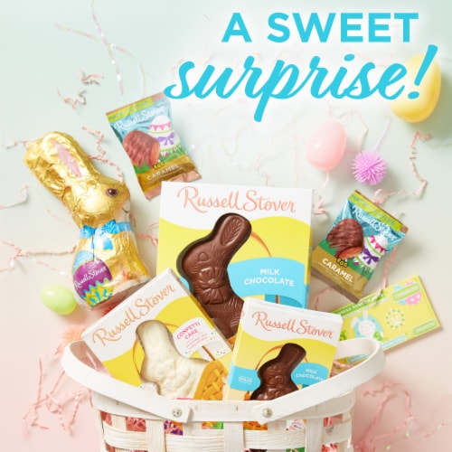 RUSSELL STOVER Easter Caramel Milk Chocolate Candy Easter Eggs Perspective: right
