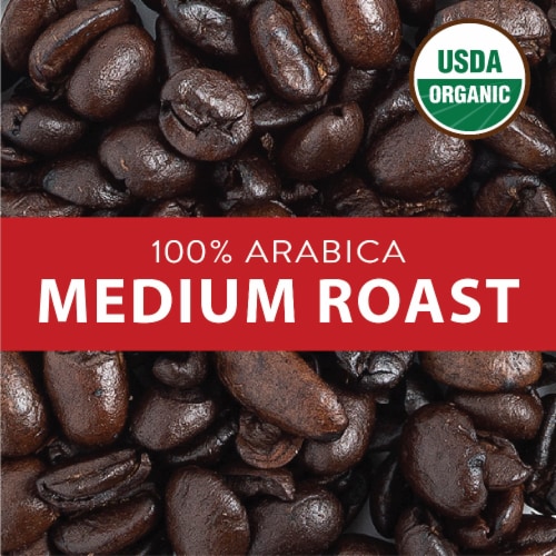 San Francisco Bay Coffee® Organic Rainforest Blend Whole Bean Coffee Perspective: right