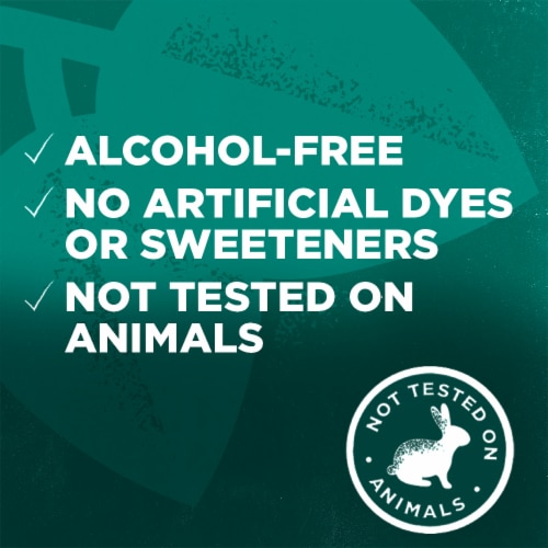Tom's of Maine Sea Salt Alcohol-Free Natural Mouthwash Refreshing Mint Perspective: right