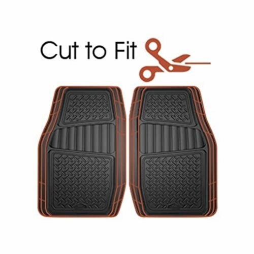 Armor All Custom Access 78831 2-Piece Grey All Season Truck/SUV Rubber Floor Mat Perspective: right