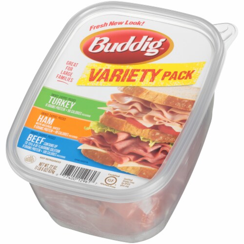 Buddig Turkey Ham Beef Variety Pack Perspective: right
