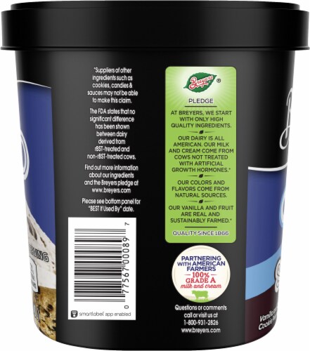 Breyers® 2in1 Oreo® and Chips Ahoy!® Ice Cream Perspective: right