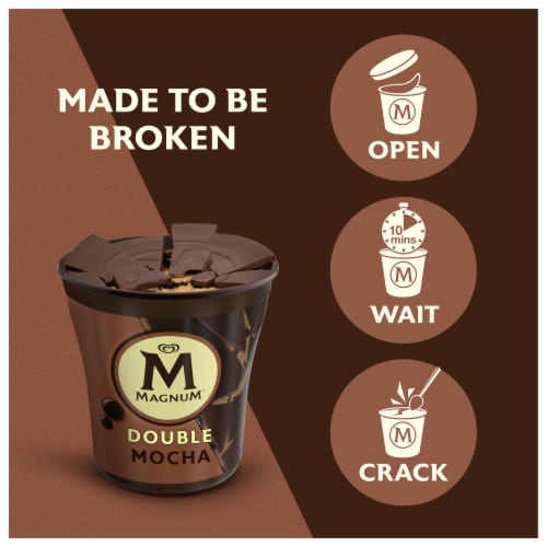 Magnum® Milk Chocolate Double Mocha Ice Cream Perspective: right