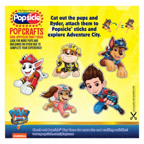 Popsicle Paw Patrol Strawberry Blueberry & Raspberry Frozen Dessert Ice Pops Perspective: right