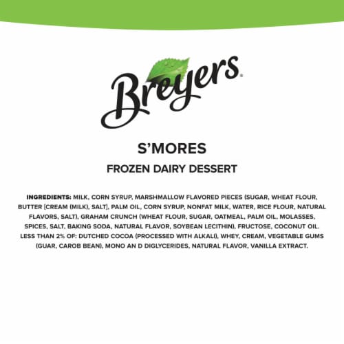Breyers Layered Dessert S'Mores Frozen Dairy Dessert Tub Perspective: right