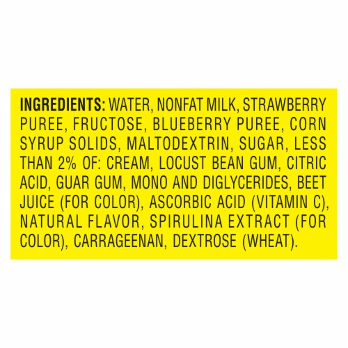 Popsicle Fruit Twister Strawberry Blueberry & Vanilla Swirl Fruit & Milk Ice Pops Perspective: right