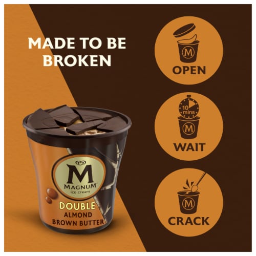 Magnum® Double Almond Brown Butter Ice Cream Perspective: right
