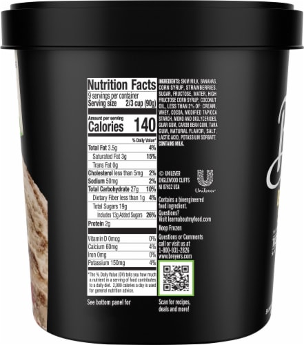 Breyer's Banana Split Ice Cream Perspective: right