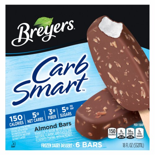 Breyers CarbSmart Almond Bar Frozen Dessert Perspective: right