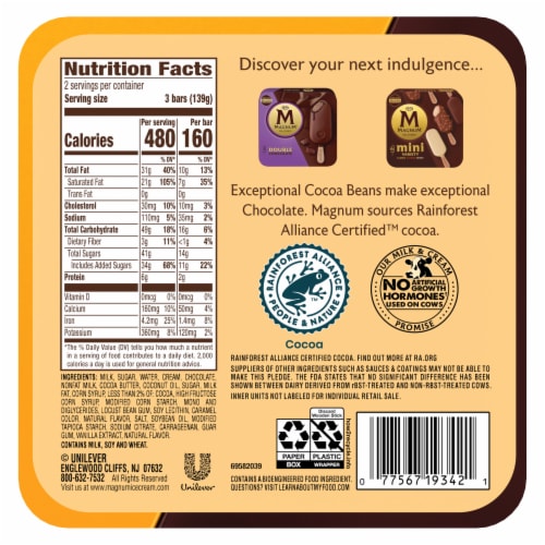 Magnum Mini Double Caramel Ice Cream Bars Perspective: right