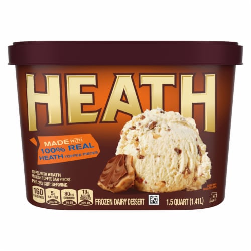 HEATH Toffee Flavor Frozen Dairy Dessert Perspective: right