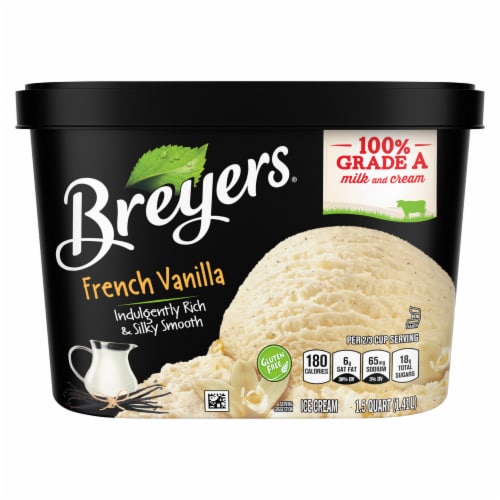 Breyers Classics French Vanilla Ice Cream Tub Perspective: right