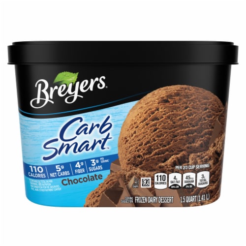 Breyers CarbSmart™ Chocolate Frozen Dairy Dessert Tub Perspective: right