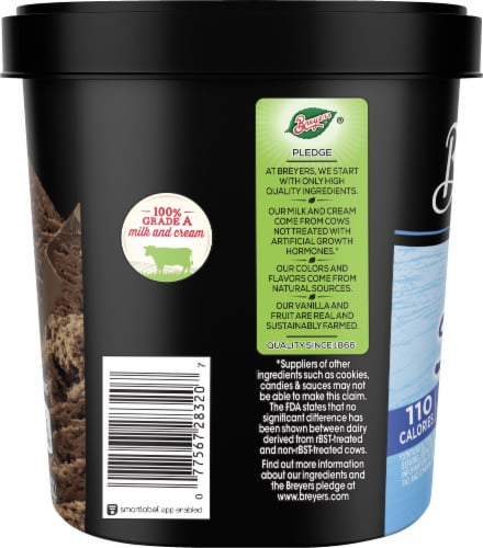 Breyers CarbSmart™ Chocolate Frozen Dairy Dessert Tub Perspective: right