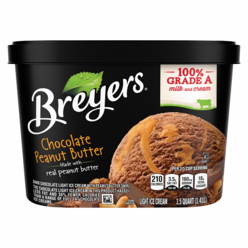 Breyers Chocolate Peanut Butter Ice Cream Perspective: right