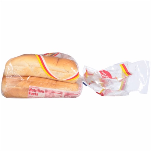 Sunbeam White Hot Dog Buns Perspective: right
