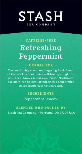 Stash Caffeine Free Peppermint Herbal Tea Perspective: right