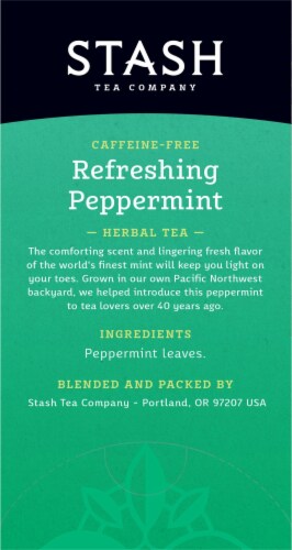 Stash Caffeine Free Peppermint Herbal Tea Perspective: right
